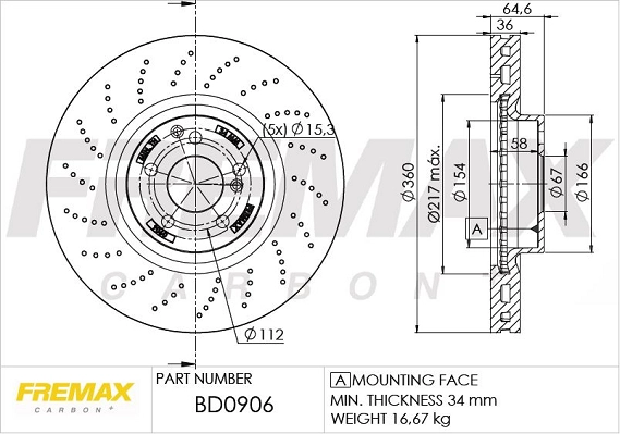 Disque de frein FREMAX BD-0906