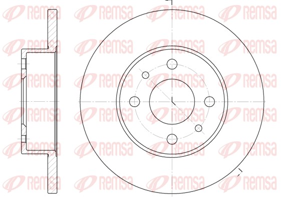 Disque de frein REMSA 6111.00