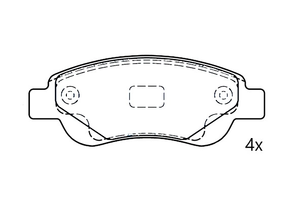 Kit de plaquettes de frein, frein à disque Omnicraft 2675941