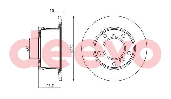 Disque de frein DEEVO BD32040