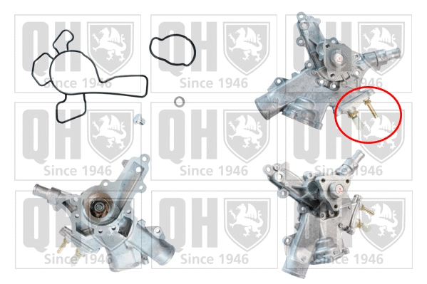 Pompe à eau, refroidissement du moteur QUINTON HAZELL QCP3290BH