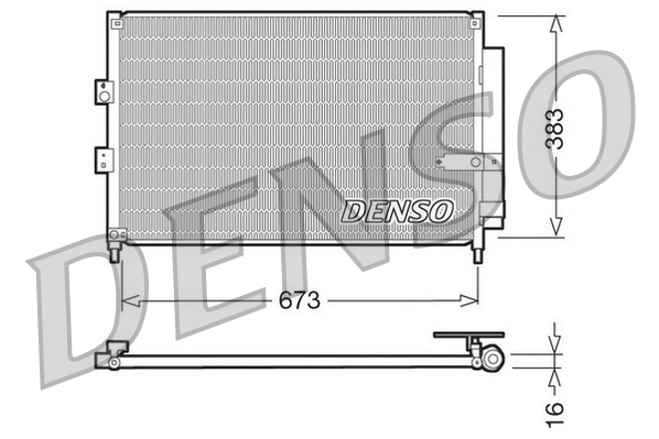 Condenseur, climatisation DENSO DCN40003