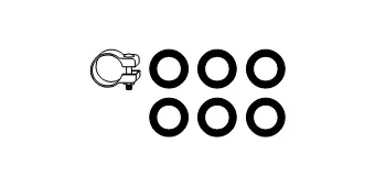 Kit d'assemblage, système d'échappement HJS 82 21 2950