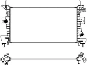Radiateur, refroidissement du moteur SAKURA Automotive 3161-8516