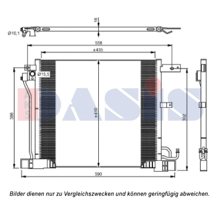 Condenseur, climatisation AKS DASIS 172008N