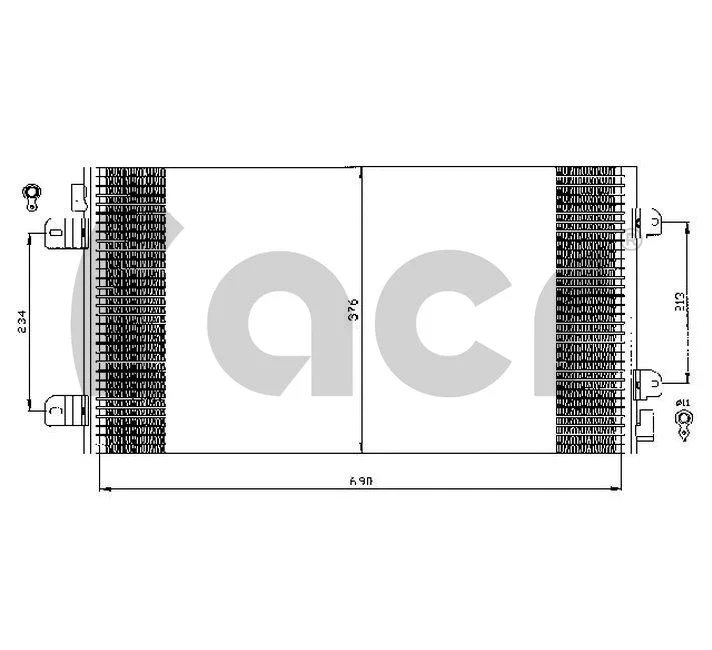 Condenseur, climatisation ACR 300530