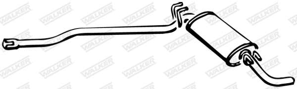 Silencieux arrière WALKER 70503