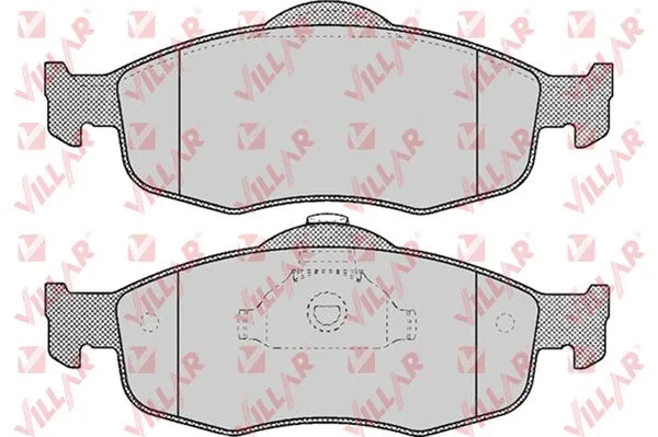 Kit de plaquettes de frein, frein à disque VILLAR 626.0471