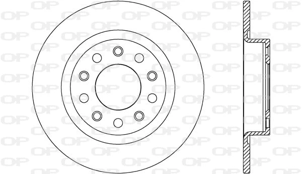 Disque de frein OPEN PARTS BDR2615.10