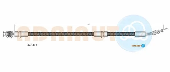 Flexible de frein ADRIAUTO 23.1274