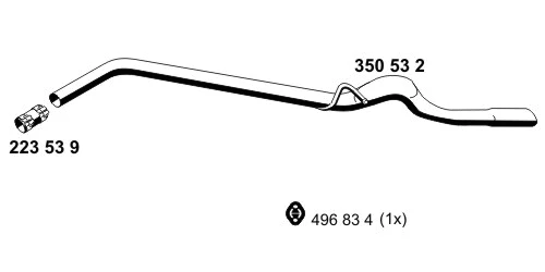 Tuyau d'échappement ERNST 350532