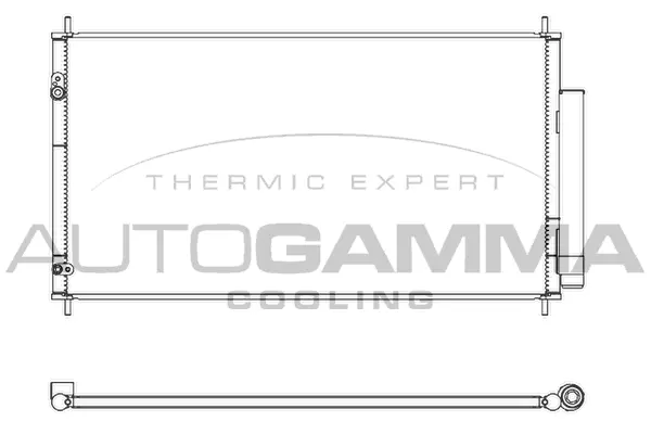 Condenseur, climatisation AUTOGAMMA 107443
