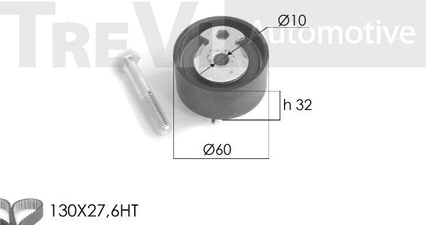 Kit de courroie crantée TREVI AUTOMOTIVE KD1202