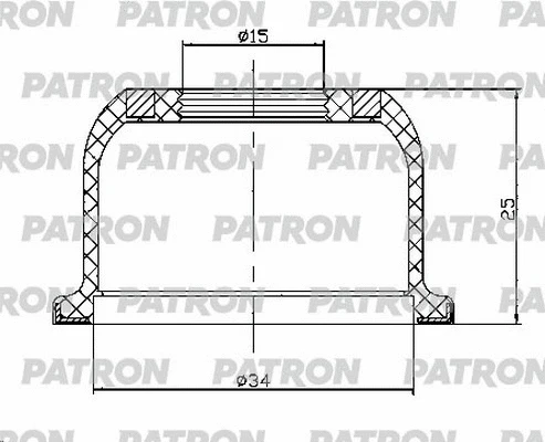 Kit de réparation, articulation de support/de guidage PATRON PSE6403