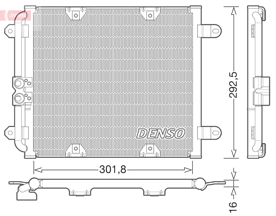Condenseur, climatisation DENSO DCN02028