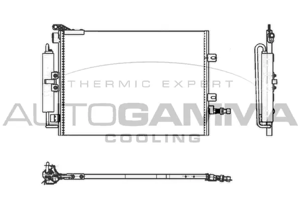 Condenseur, climatisation AUTOGAMMA 104917