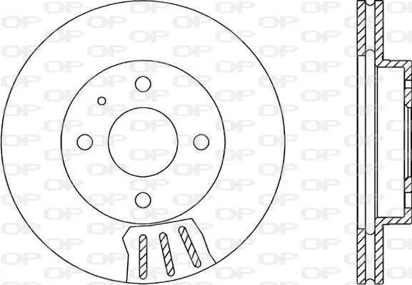 Disque de frein OPEN PARTS BDR1014.20