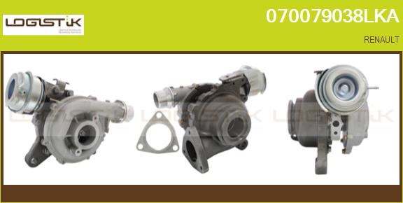 Turbocompresseur, suralimentation LGK 070079038LKA