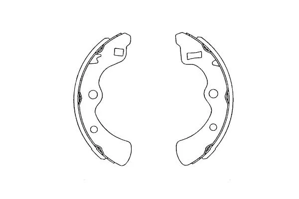Jeu de mâchoires de frein KAVO PARTS KBS-2904