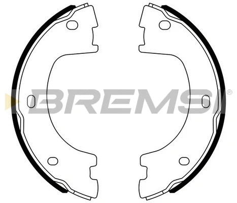 Jeu de mâchoires de frein, frein de stationnement BREMSI GF0560