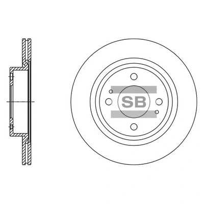 Disque de frein Hi-Q SD4332