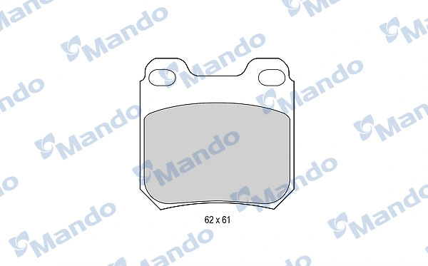 Kit de plaquettes de frein, frein à disque MANDO MBF015081