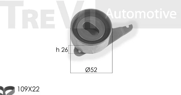 Kit de courroie crantée TREVI AUTOMOTIVE KD1152