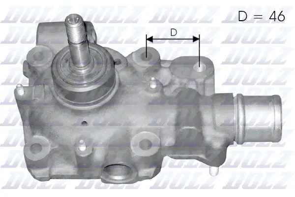 Pompe à eau, refroidissement du moteur DOLZ B120