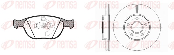 Kit de freins, frein à disques REMSA 8984.00