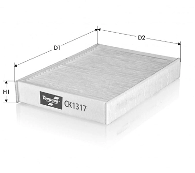 Filtre, air de l'habitacle TECNECO FILTERS CK1317