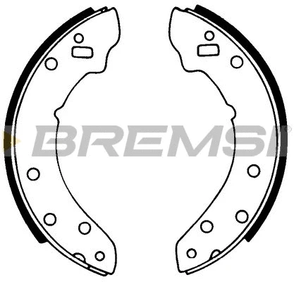 Jeu de mâchoires de frein BREMSI GF0430