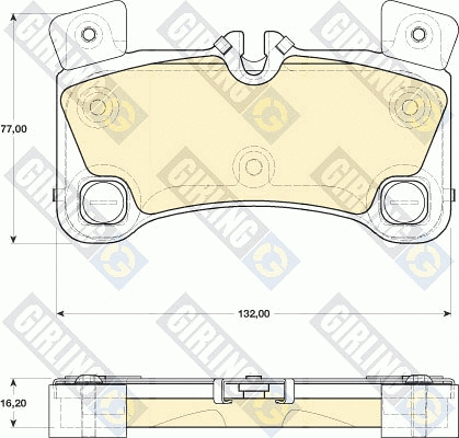 Kit de plaquettes de frein, frein à disque GIRLING 6117759