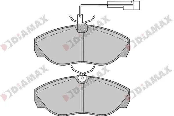 Kit de plaquettes de frein, frein à disque DIAMAX N09866