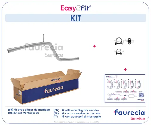 Tuyau d'échappement Faurecia FS16004