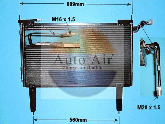 Condenseur, climatisation AUTO AIR GLOUCESTER 16-1166