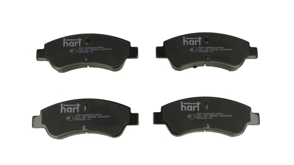 Kit de plaquettes de frein, frein à disque HART 221 122