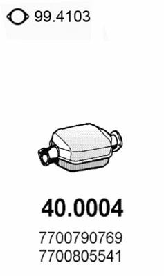 Catalyseur ASSO 40.0004