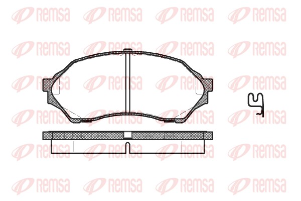 Kit de plaquettes de frein, frein à disque REMSA 0699.00