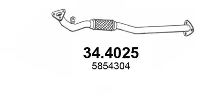 Tuyau d'échappement ASSO 34.4025