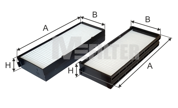 Filtre, air de l'habitacle MFILTER K 9063-2