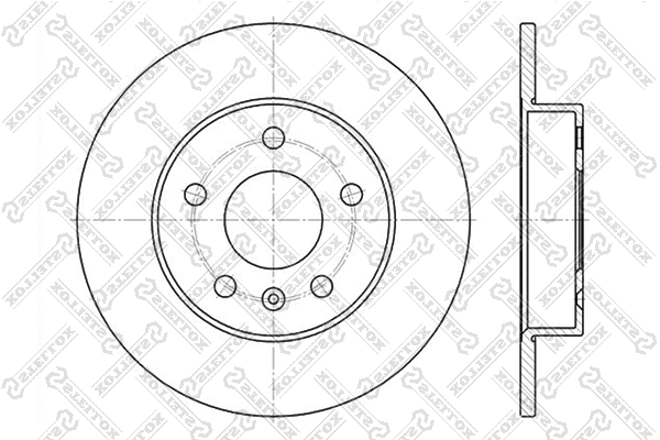 Disque de frein STELLOX 6020-3631-SX