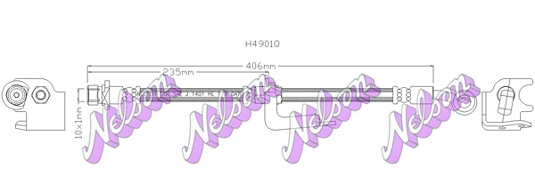 Flexible de frein KAWE H4901Q