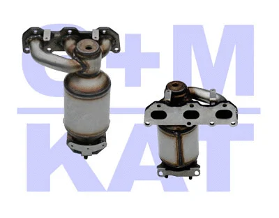 Catalyseur en coude G+M KAT 80 0364