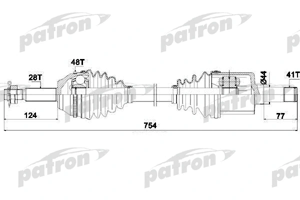 Arbre de transmission PATRON PDS0428