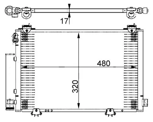 Condenseur, climatisation MAHLE AC 385 000S