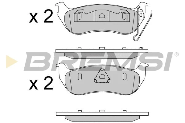 Kit de plaquettes de frein, frein à disque BREMSI BP3576