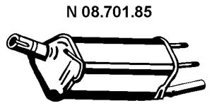 Silencieux arrière EBERSPÄCHER 08.701.85