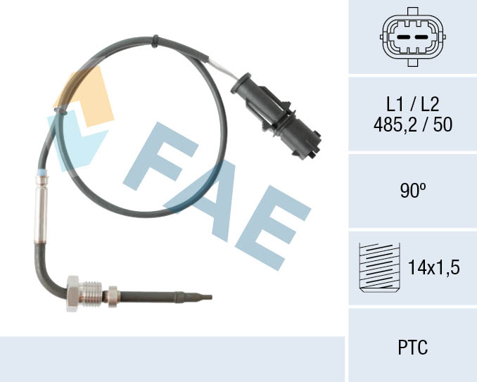 Capteur, température des gaz FAE 68080