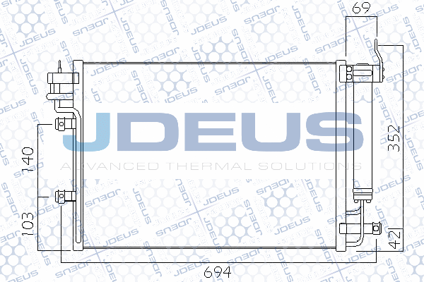 Condenseur, climatisation JDEUS 765M23