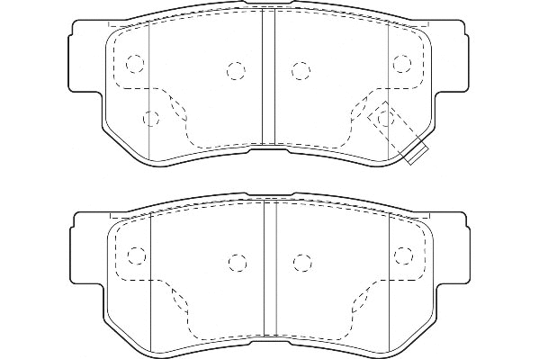 Kit de plaquettes de frein, frein à disque Omnicraft 2135692